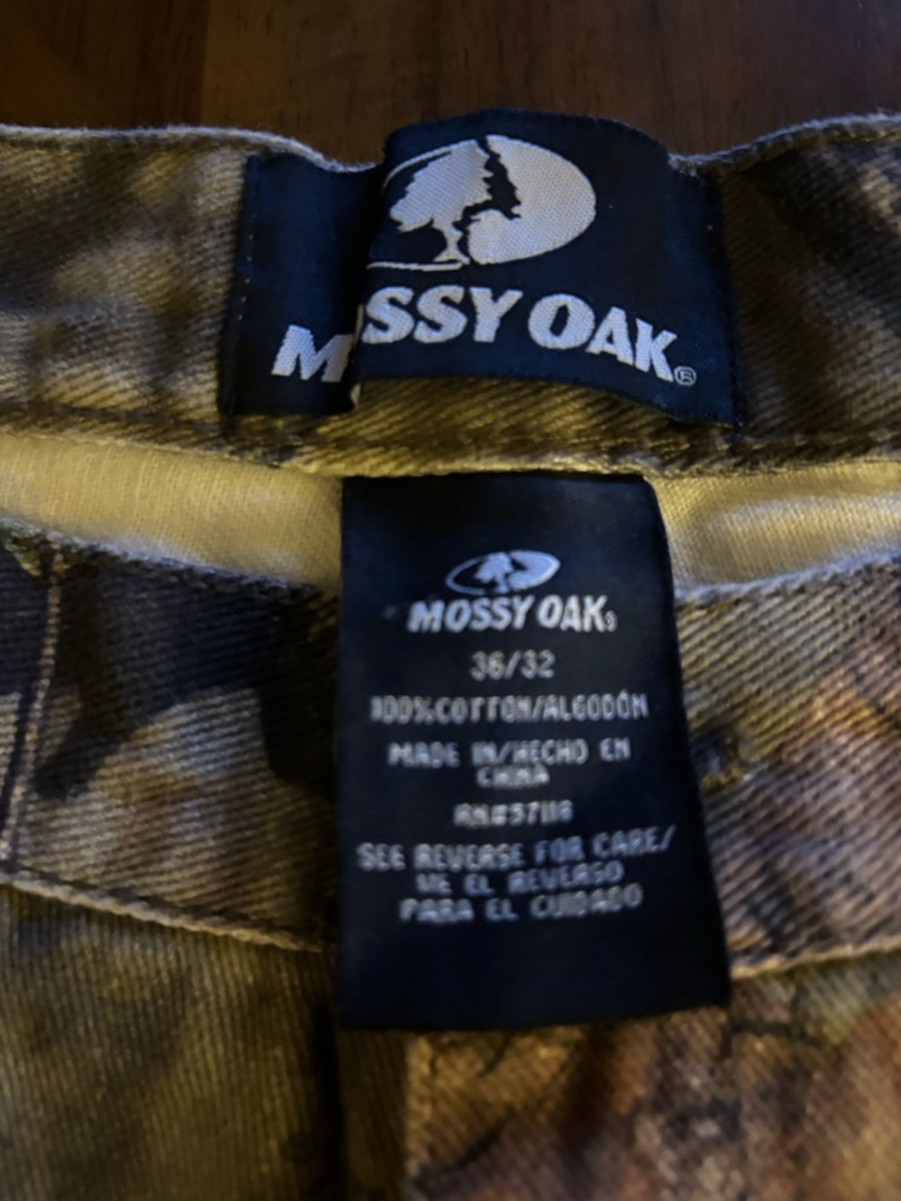 Mossy Oak Camouflage Waistband Pants - Brown, Green